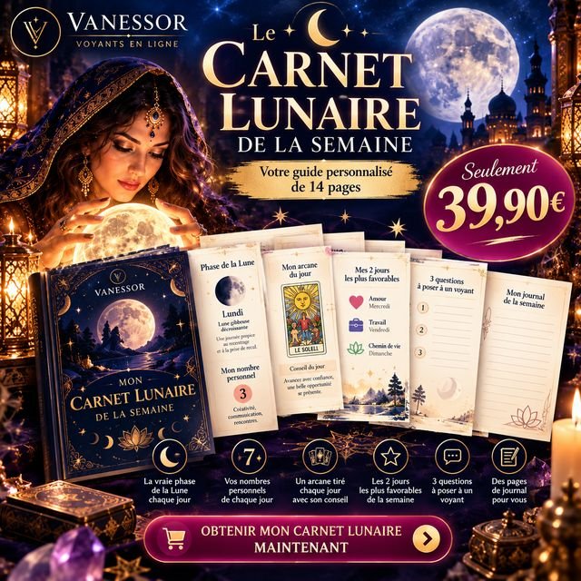 Le Carnet lunaire de la semaine : guide personnalisé de 14 pages, 39,90 €